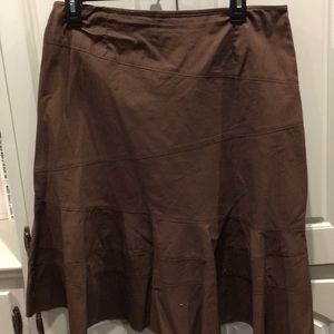 Harold’s brown light weight cotton skirt